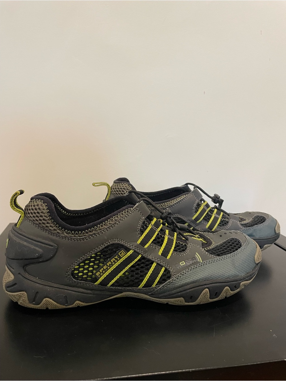 Sperry Gray and Yellow Performance Boat and Water Shoes